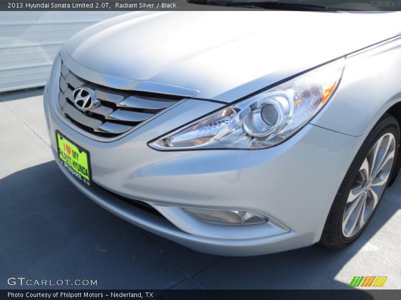 Radiant Silver / Black 2013 Hyundai Sonata Limited 2.0T