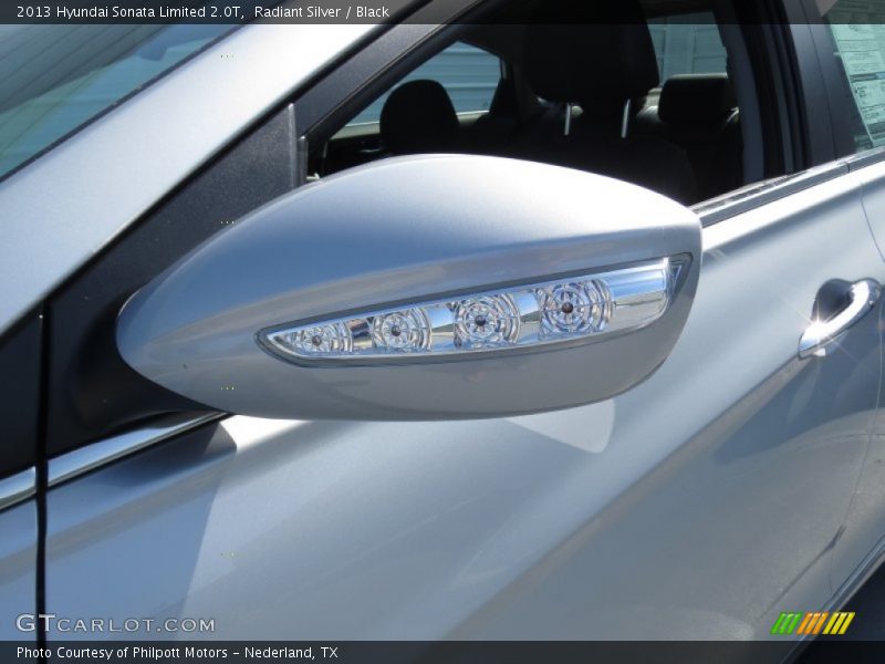 Radiant Silver / Black 2013 Hyundai Sonata Limited 2.0T