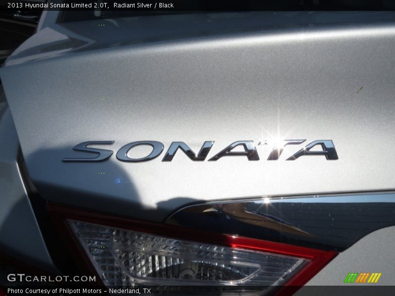 Radiant Silver / Black 2013 Hyundai Sonata Limited 2.0T