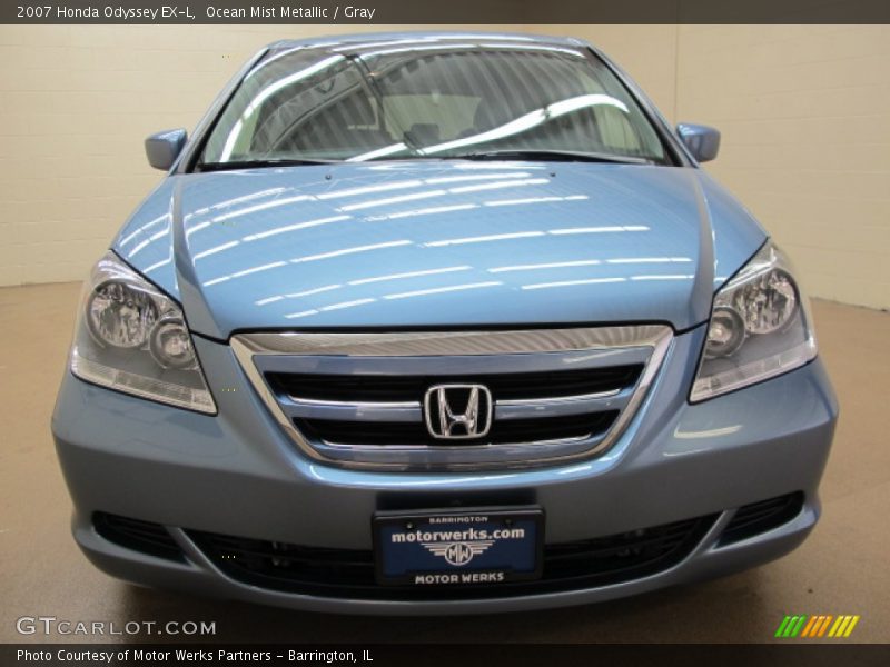 Ocean Mist Metallic / Gray 2007 Honda Odyssey EX-L