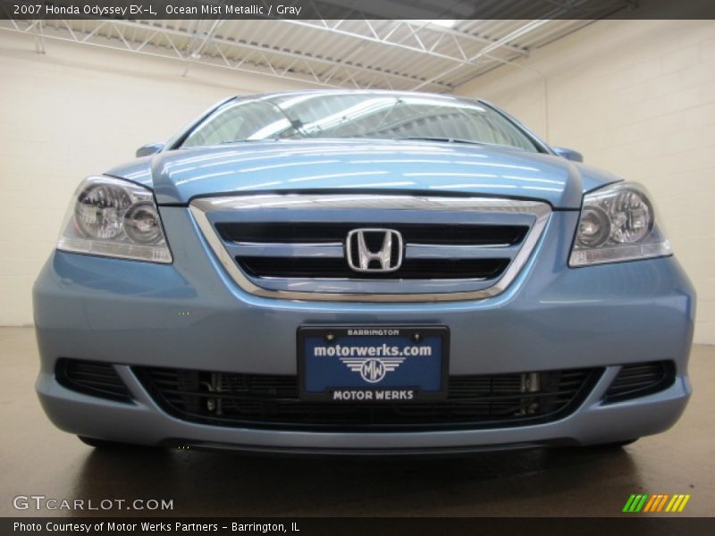 Ocean Mist Metallic / Gray 2007 Honda Odyssey EX-L