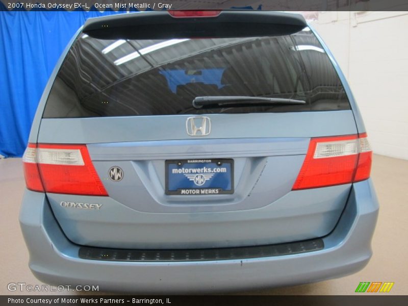 Ocean Mist Metallic / Gray 2007 Honda Odyssey EX-L