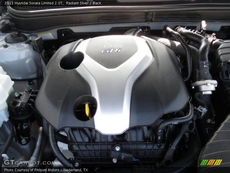 Radiant Silver / Black 2013 Hyundai Sonata Limited 2.0T