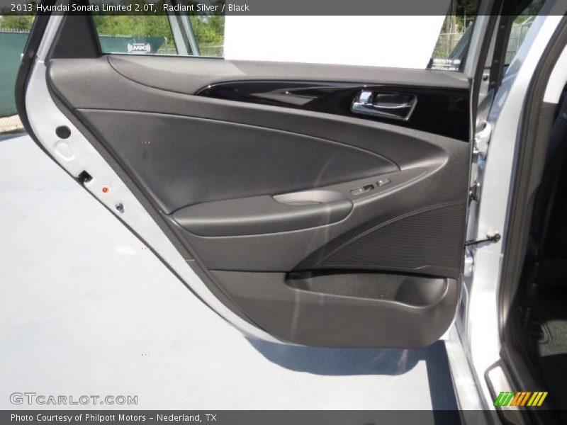 Radiant Silver / Black 2013 Hyundai Sonata Limited 2.0T