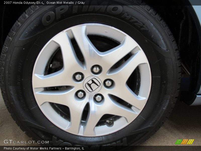Ocean Mist Metallic / Gray 2007 Honda Odyssey EX-L