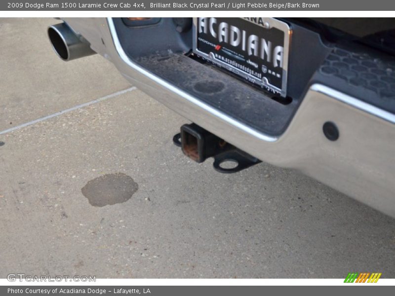 Brilliant Black Crystal Pearl / Light Pebble Beige/Bark Brown 2009 Dodge Ram 1500 Laramie Crew Cab 4x4