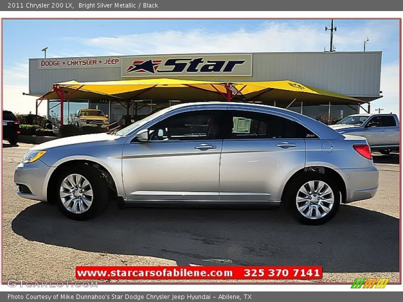 Bright Silver Metallic / Black 2011 Chrysler 200 LX