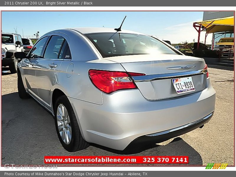 Bright Silver Metallic / Black 2011 Chrysler 200 LX