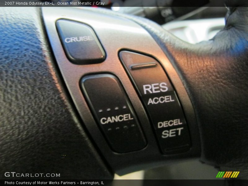 Ocean Mist Metallic / Gray 2007 Honda Odyssey EX-L