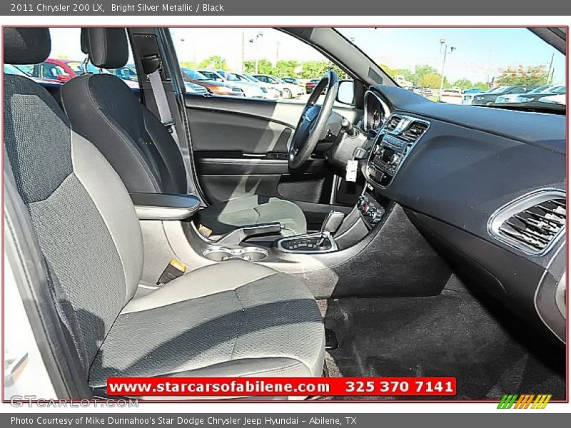 Bright Silver Metallic / Black 2011 Chrysler 200 LX