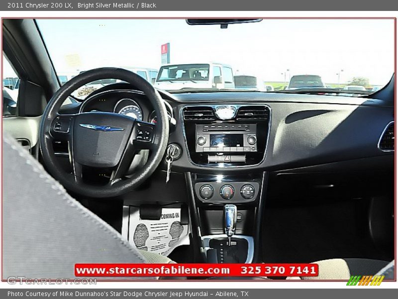 Bright Silver Metallic / Black 2011 Chrysler 200 LX