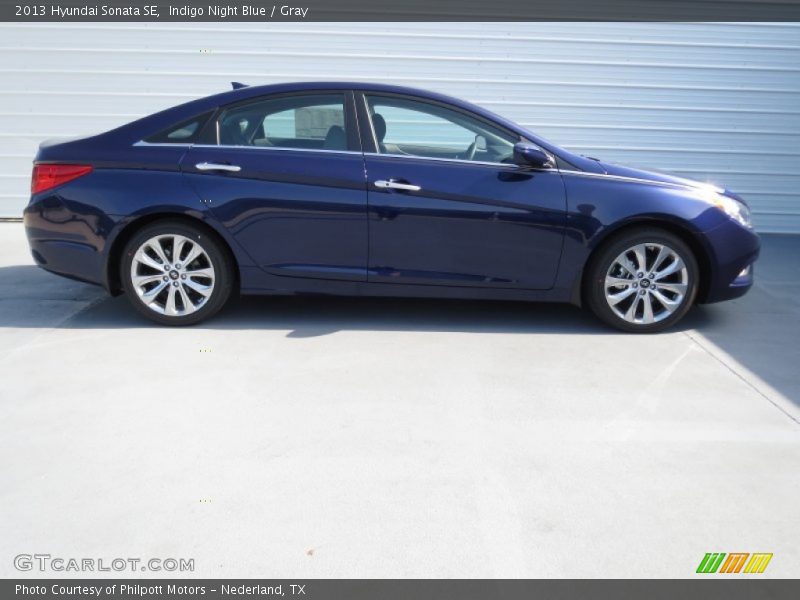 Indigo Night Blue / Gray 2013 Hyundai Sonata SE