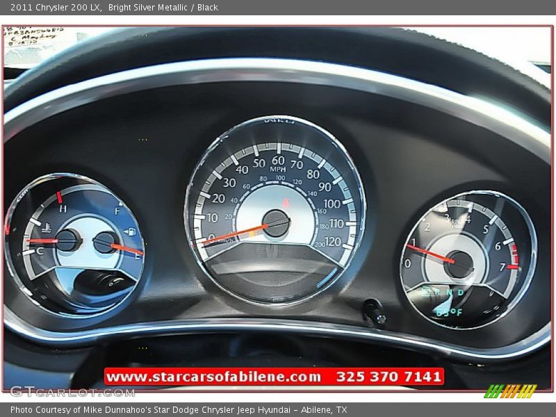 Bright Silver Metallic / Black 2011 Chrysler 200 LX
