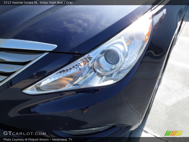 Indigo Night Blue / Gray 2013 Hyundai Sonata SE