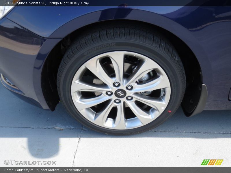 Indigo Night Blue / Gray 2013 Hyundai Sonata SE