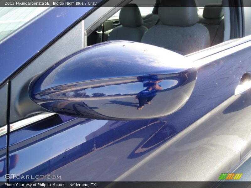 Indigo Night Blue / Gray 2013 Hyundai Sonata SE