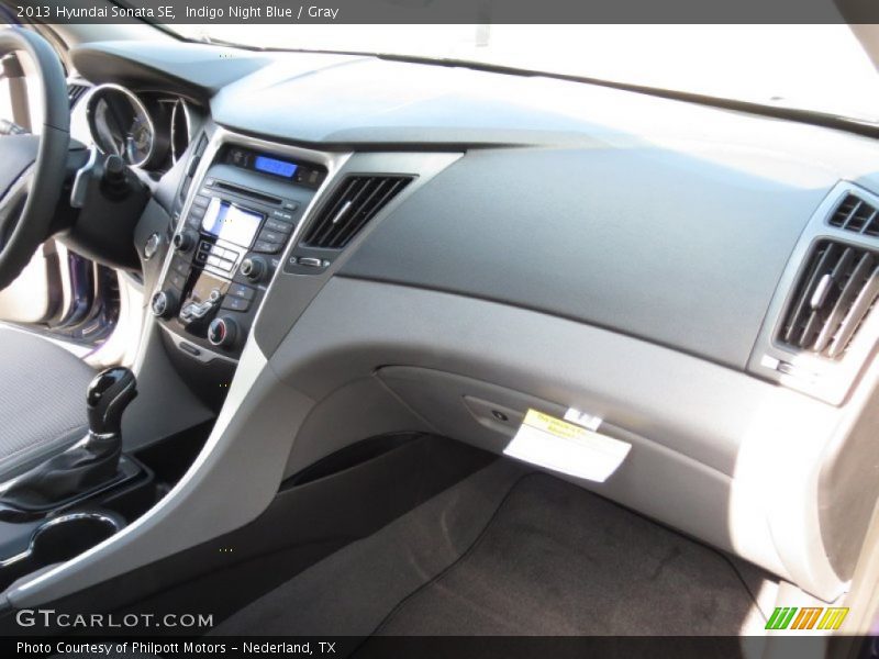 Indigo Night Blue / Gray 2013 Hyundai Sonata SE