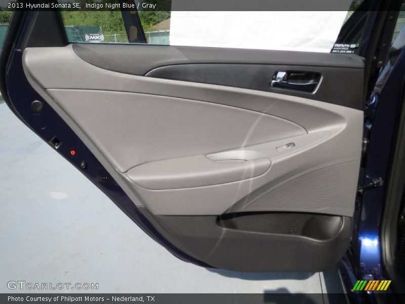 Indigo Night Blue / Gray 2013 Hyundai Sonata SE