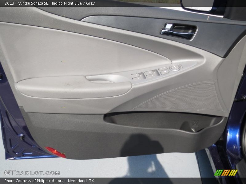 Indigo Night Blue / Gray 2013 Hyundai Sonata SE