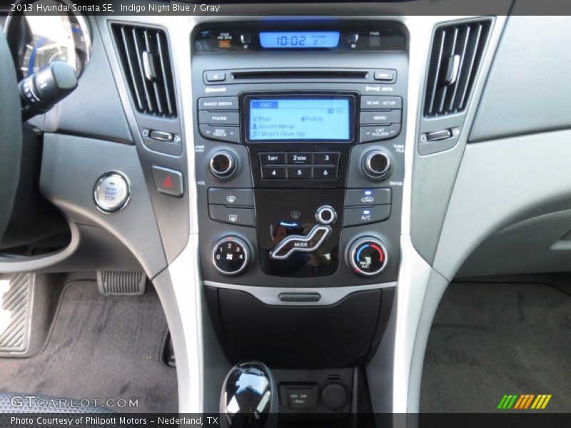 Indigo Night Blue / Gray 2013 Hyundai Sonata SE
