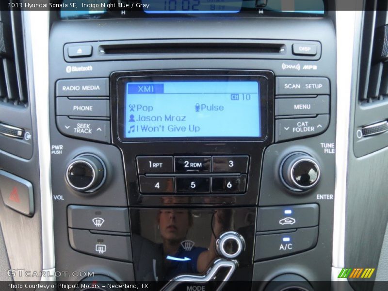 Indigo Night Blue / Gray 2013 Hyundai Sonata SE