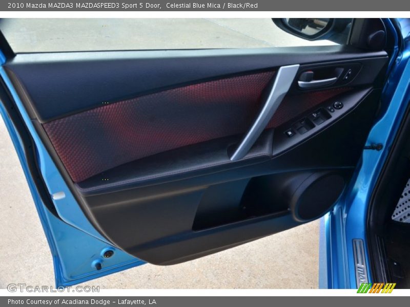 Celestial Blue Mica / Black/Red 2010 Mazda MAZDA3 MAZDASPEED3 Sport 5 Door