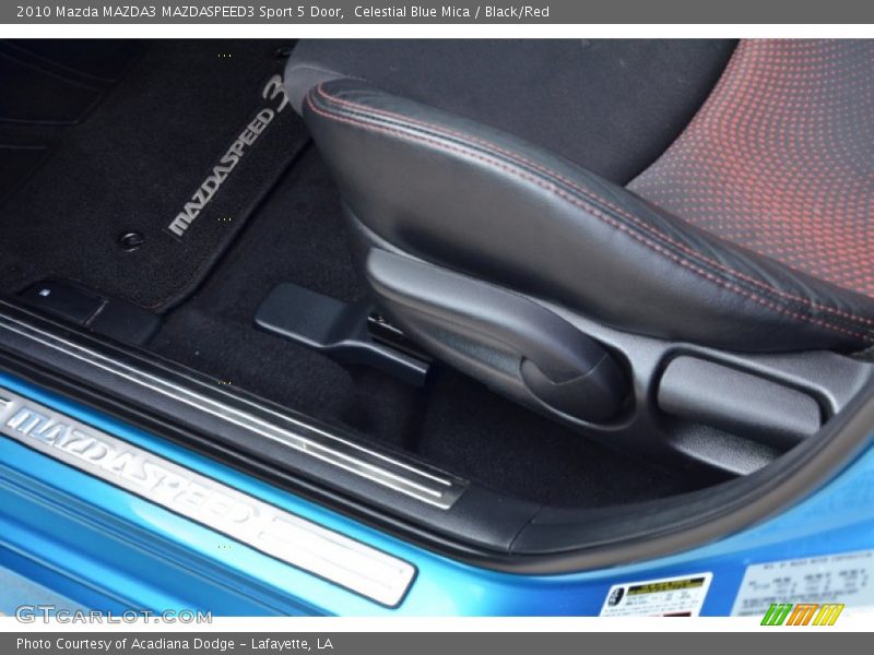 Celestial Blue Mica / Black/Red 2010 Mazda MAZDA3 MAZDASPEED3 Sport 5 Door
