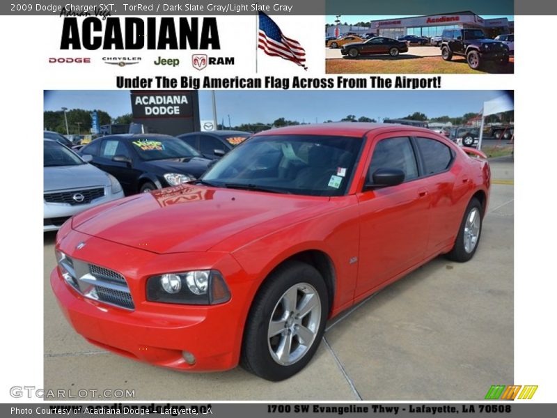 TorRed / Dark Slate Gray/Light Slate Gray 2009 Dodge Charger SXT