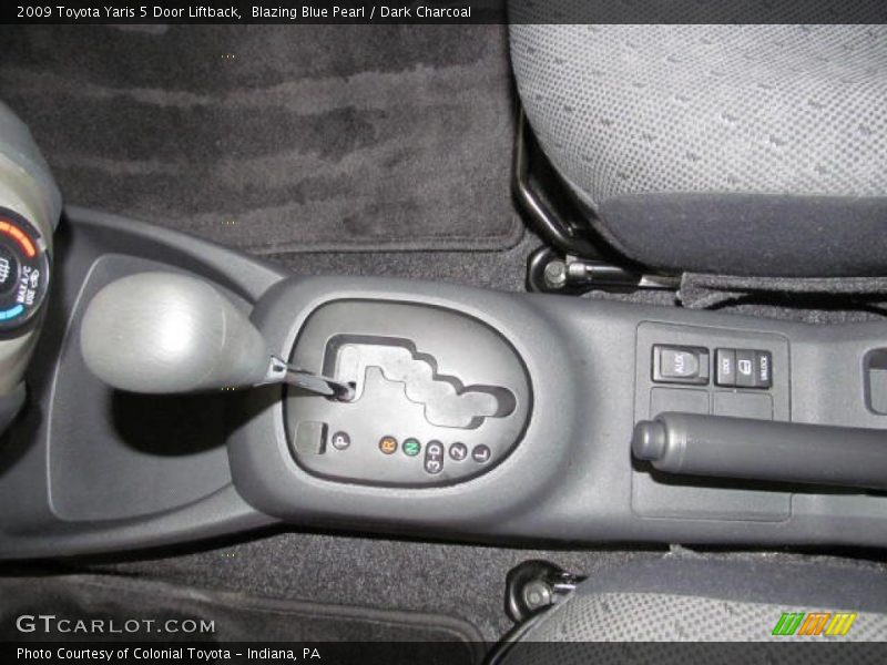 Blazing Blue Pearl / Dark Charcoal 2009 Toyota Yaris 5 Door Liftback