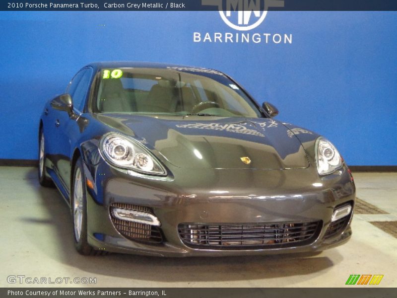 Carbon Grey Metallic / Black 2010 Porsche Panamera Turbo