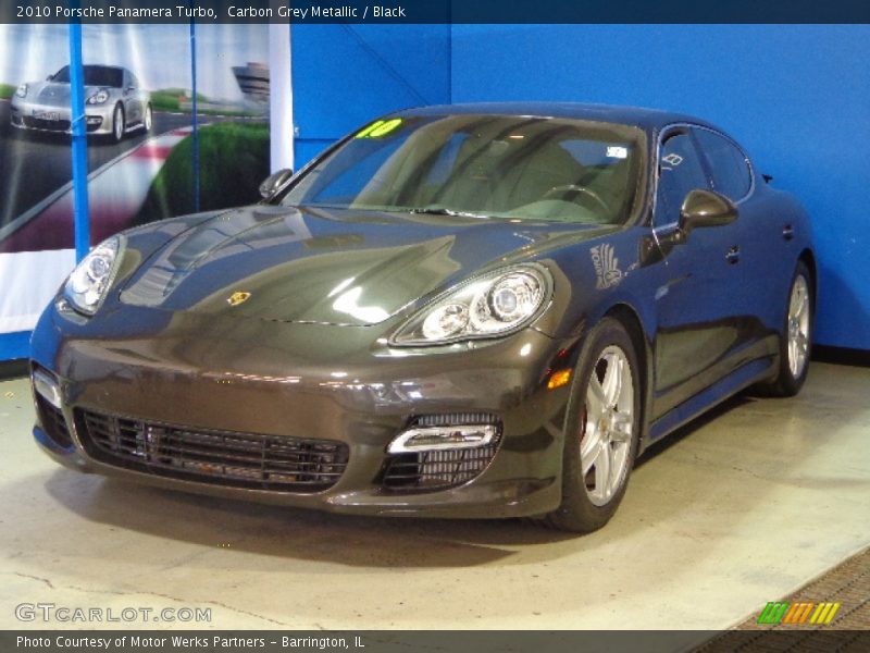 Carbon Grey Metallic / Black 2010 Porsche Panamera Turbo
