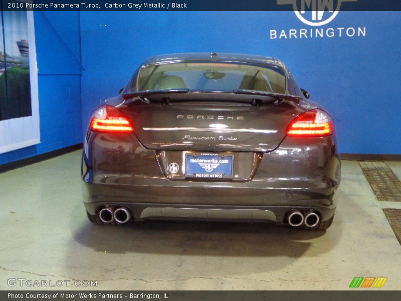 Carbon Grey Metallic / Black 2010 Porsche Panamera Turbo