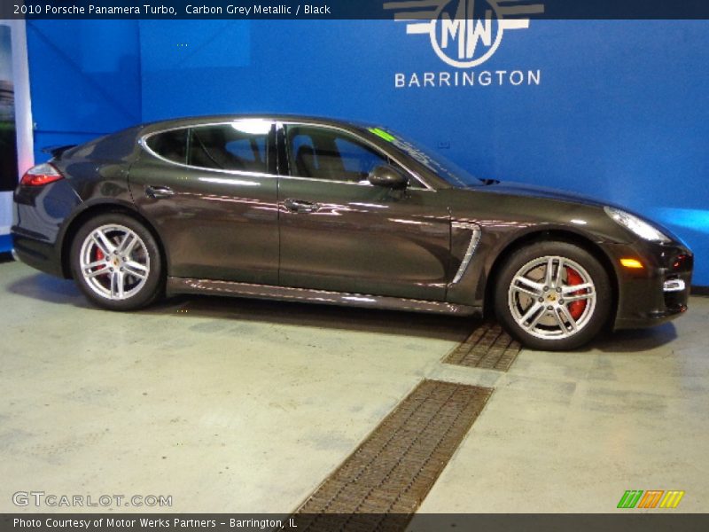 Carbon Grey Metallic / Black 2010 Porsche Panamera Turbo