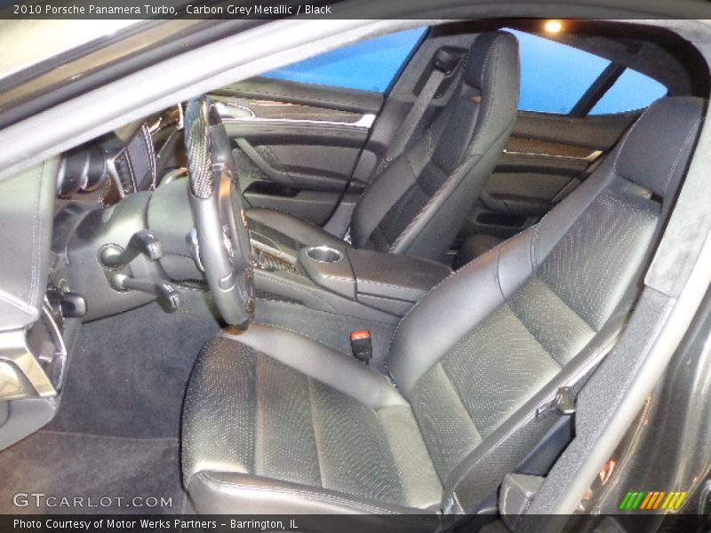 Carbon Grey Metallic / Black 2010 Porsche Panamera Turbo