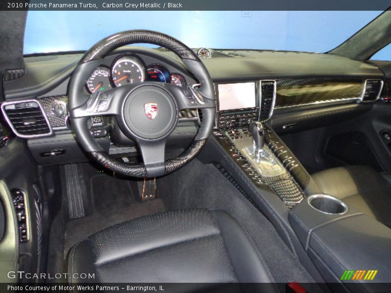 Carbon Grey Metallic / Black 2010 Porsche Panamera Turbo