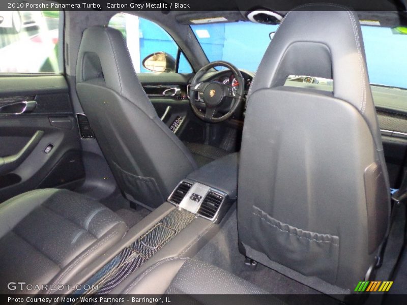 Carbon Grey Metallic / Black 2010 Porsche Panamera Turbo