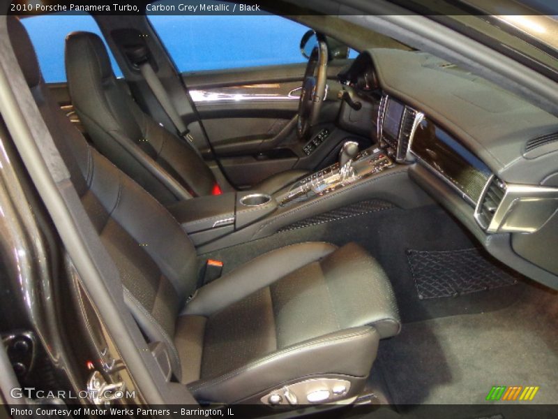Carbon Grey Metallic / Black 2010 Porsche Panamera Turbo