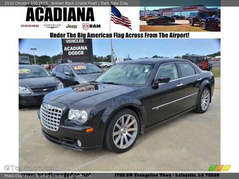 Brilliant Black Crystal Pearl / Dark Slate Gray 2010 Chrysler 300 SRT8