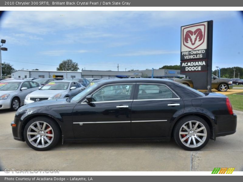 Brilliant Black Crystal Pearl / Dark Slate Gray 2010 Chrysler 300 SRT8