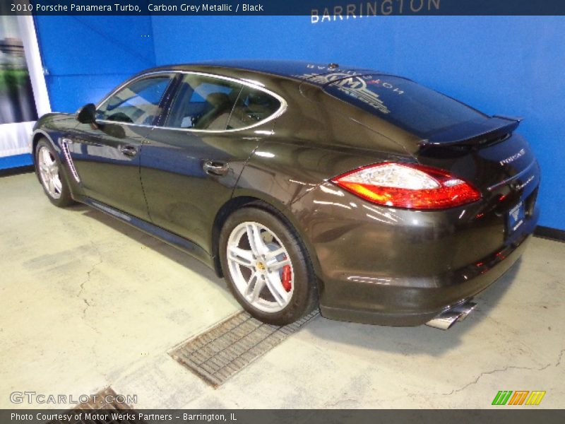 Carbon Grey Metallic / Black 2010 Porsche Panamera Turbo