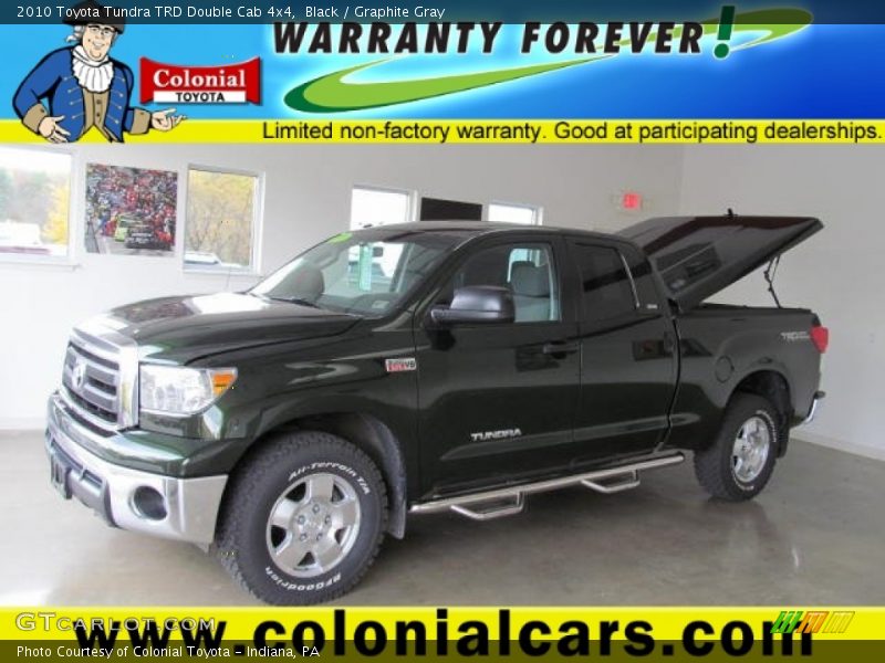 Black / Graphite Gray 2010 Toyota Tundra TRD Double Cab 4x4