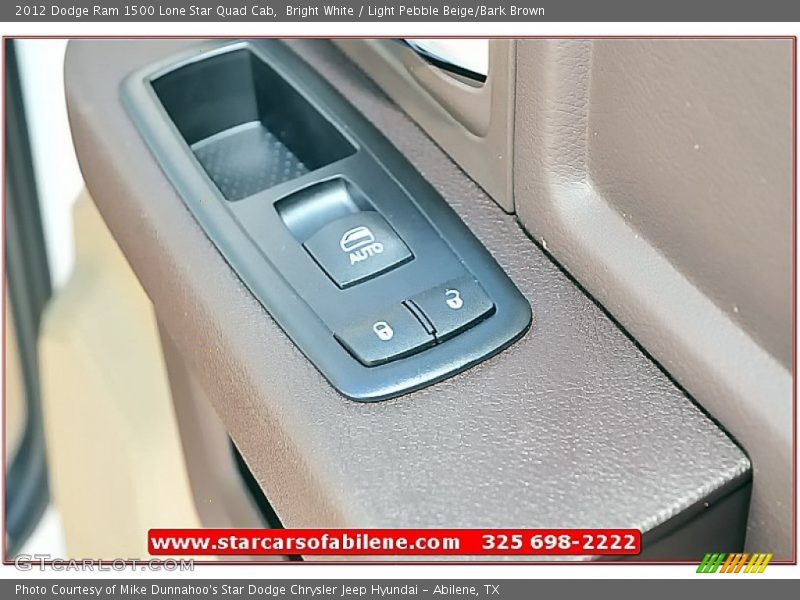 Bright White / Light Pebble Beige/Bark Brown 2012 Dodge Ram 1500 Lone Star Quad Cab