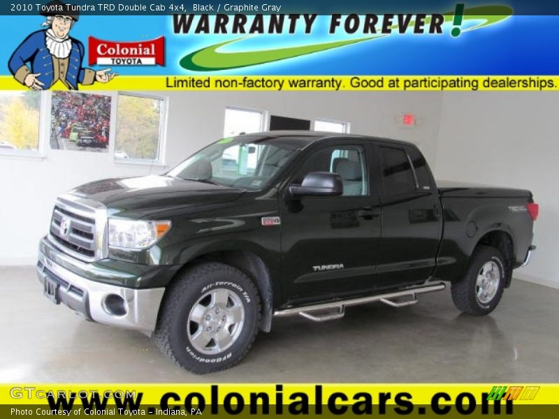 Black / Graphite Gray 2010 Toyota Tundra TRD Double Cab 4x4