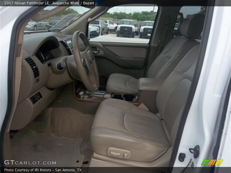 Avalanche White / Desert 2007 Nissan Pathfinder LE