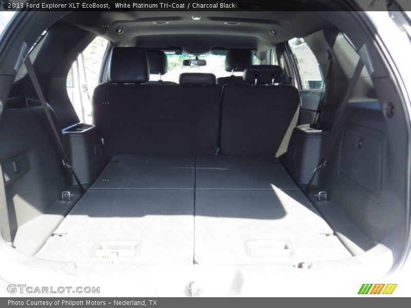White Platinum Tri-Coat / Charcoal Black 2013 Ford Explorer XLT EcoBoost