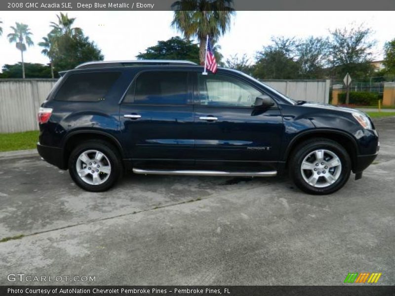 Deep Blue Metallic / Ebony 2008 GMC Acadia SLE