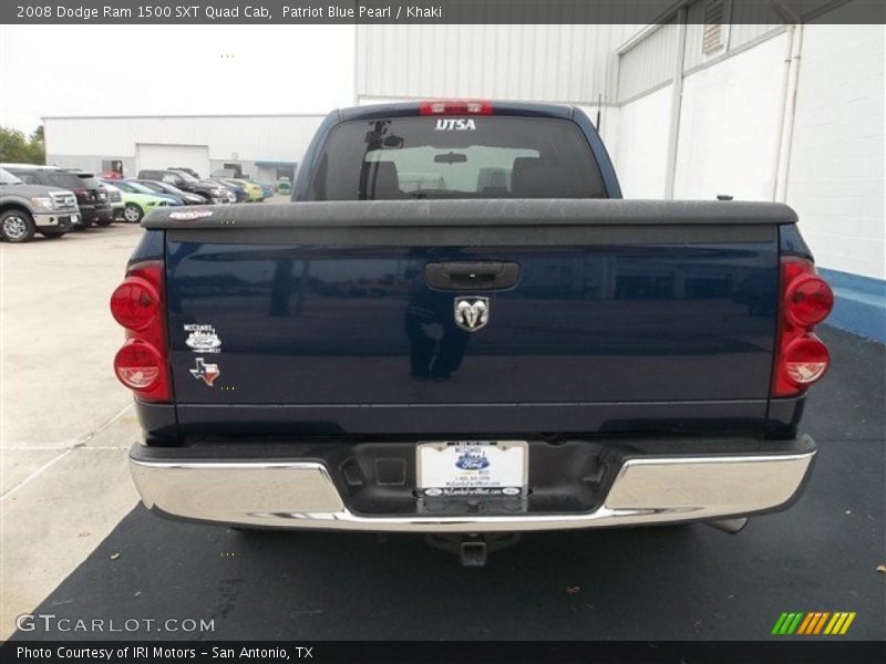 Patriot Blue Pearl / Khaki 2008 Dodge Ram 1500 SXT Quad Cab