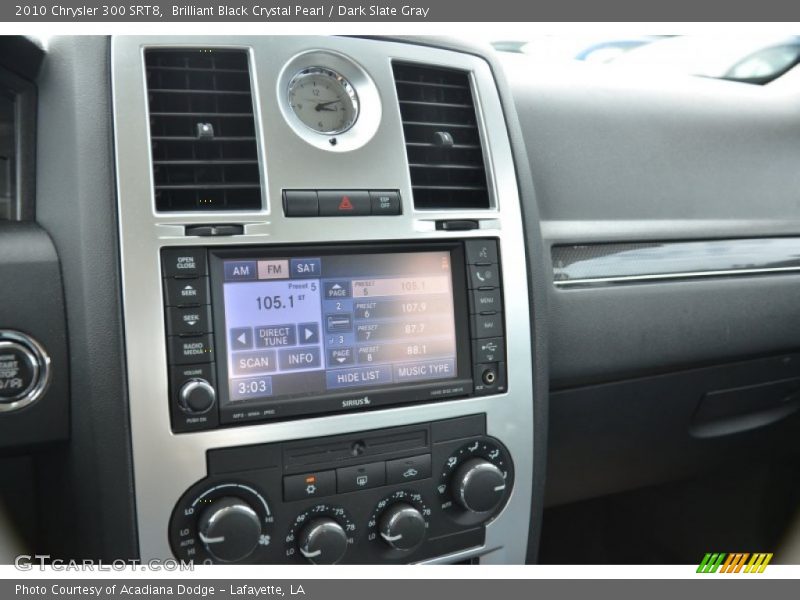 Brilliant Black Crystal Pearl / Dark Slate Gray 2010 Chrysler 300 SRT8
