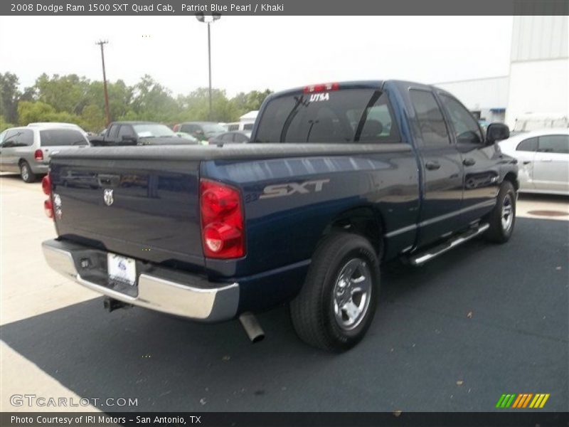 Patriot Blue Pearl / Khaki 2008 Dodge Ram 1500 SXT Quad Cab