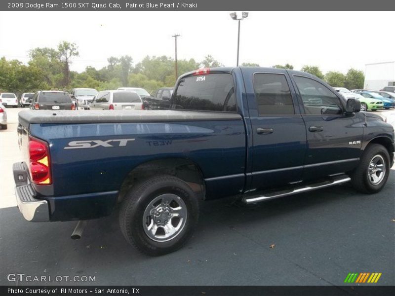 Patriot Blue Pearl / Khaki 2008 Dodge Ram 1500 SXT Quad Cab